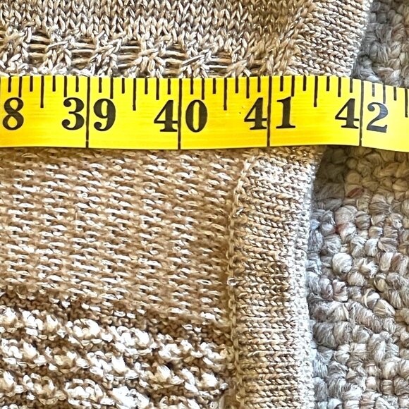 Chicos Women’s Mya Ruana Open Poncho Wrap Bohemian Textured Mixed Knit Fringe OS - Picture 8 of 10